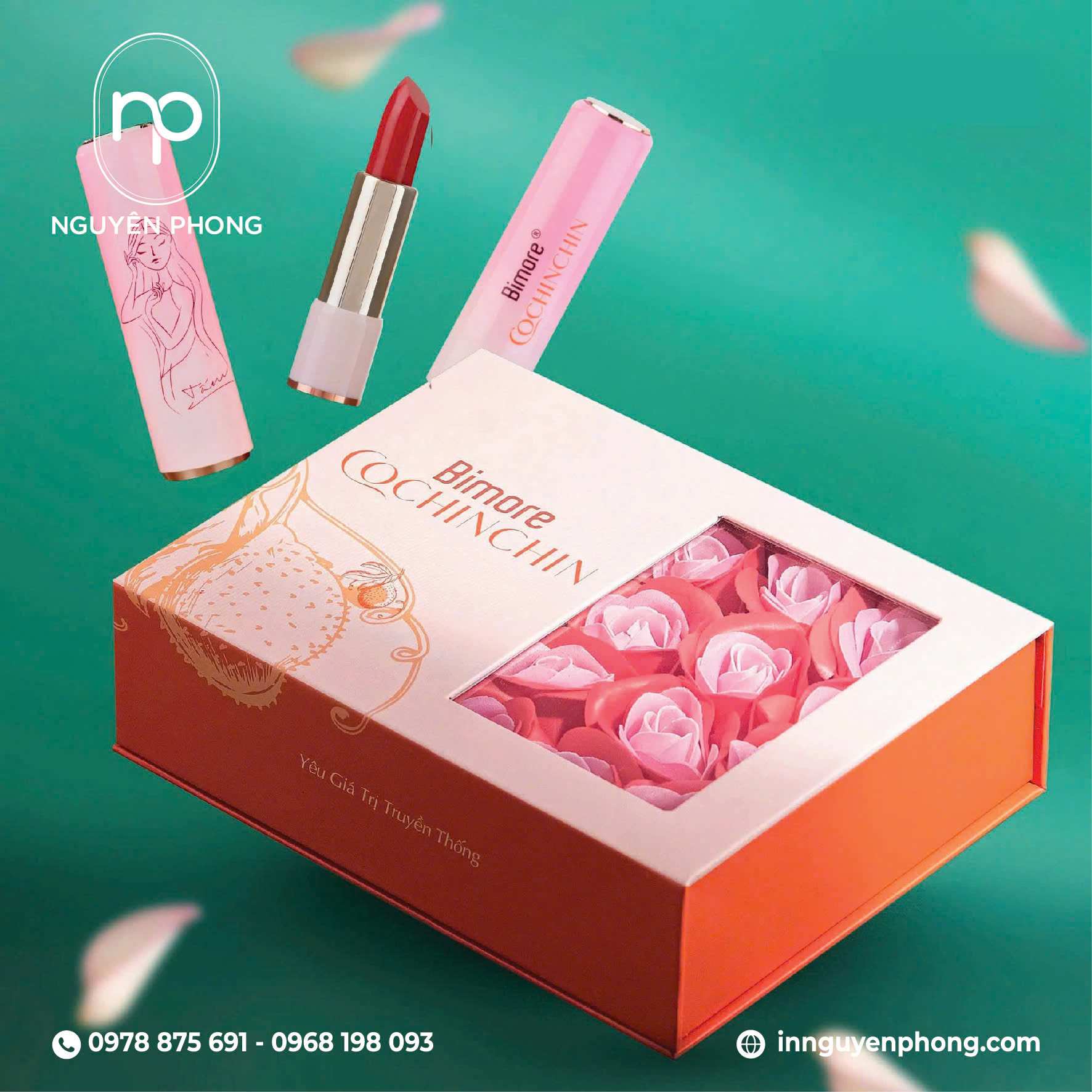 Mẫu hộp quà tặng mỹ phẩm đẹp